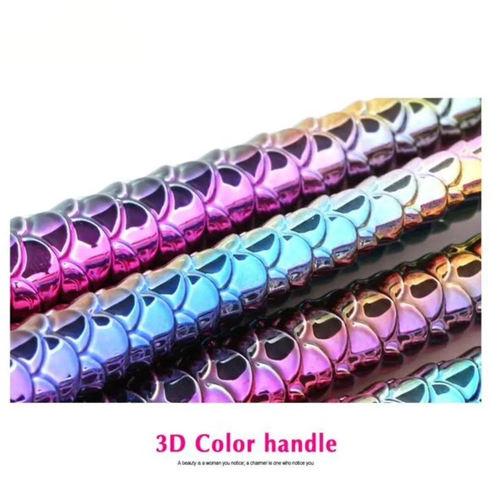 10 Pcs Mermaid Eye Makeup Brushes Set, Professional Eyeshadow Makeup
